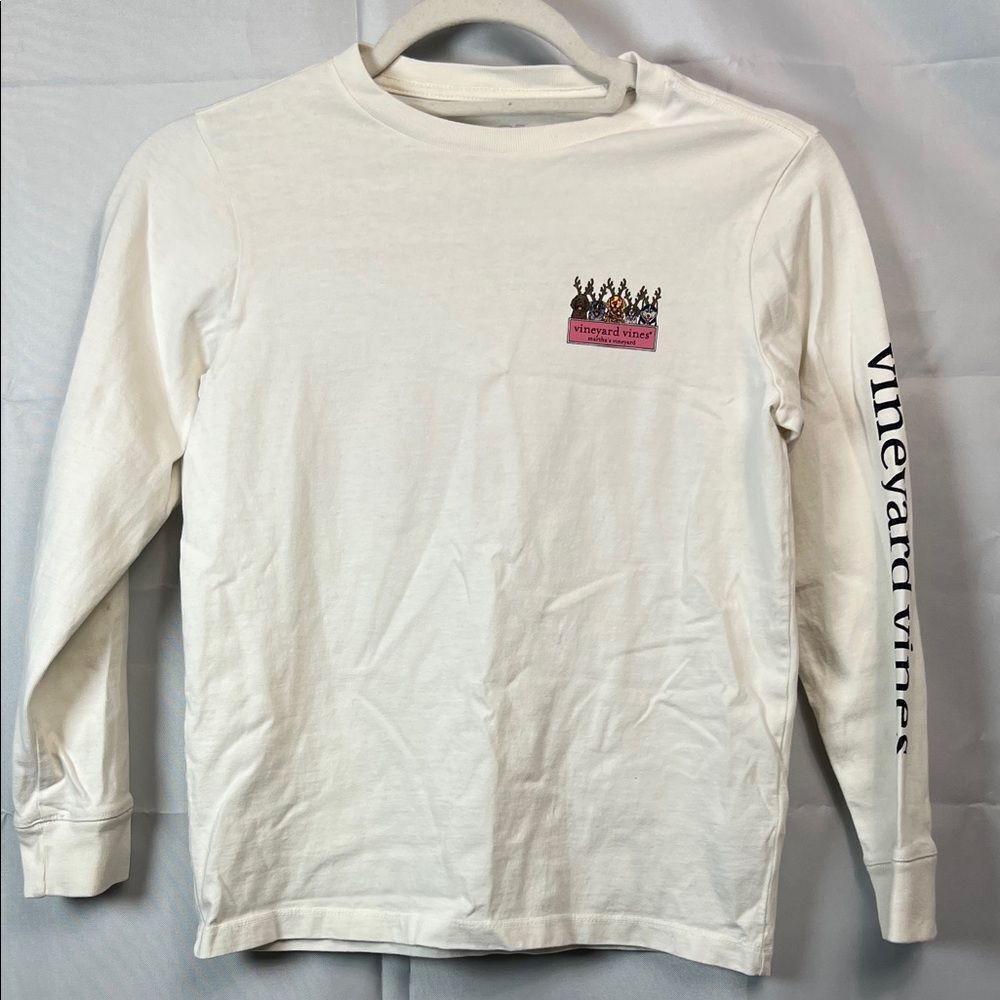Instead Vine Martha’s Vineyard dogs with antlers long sleeve tee size small